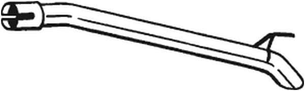 Uitlaatpijp Achter past: VOLVO C30 1.6D 10.06-12.12