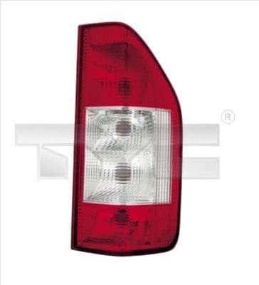 Achterlicht Links (kleur indicator wit, kleur van het glas red) past: MERCEDES SPRINTER 901, 902, 903, 904, 905 01.95-05.06