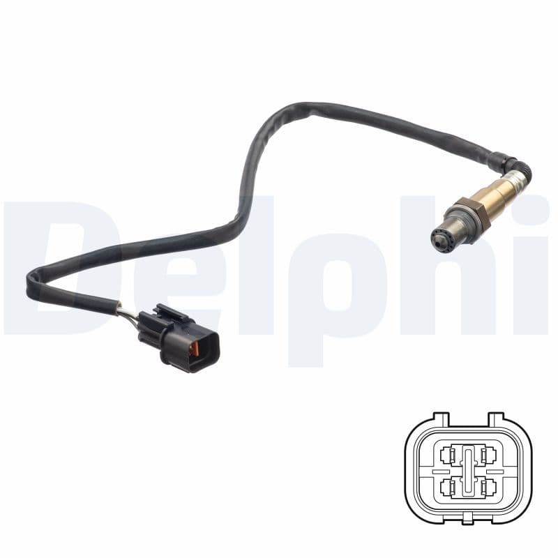 Lambda sonde (aantal draden 4, 500mm) past: HYUNDAI I10 I  KIA PICANTO I 1.0-1.1LPG 04.04-12.13