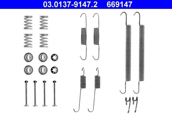 Accessory Kit, brake shoes