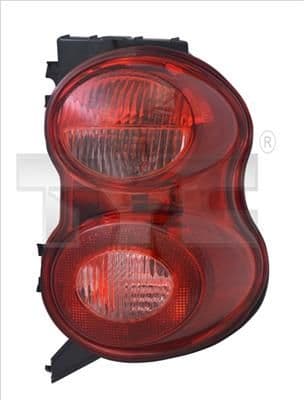 Achterlicht Rechts (kleur van het glas red) past: SMART FORTWO 451 Beker / Cabriolet 01.07-07.14