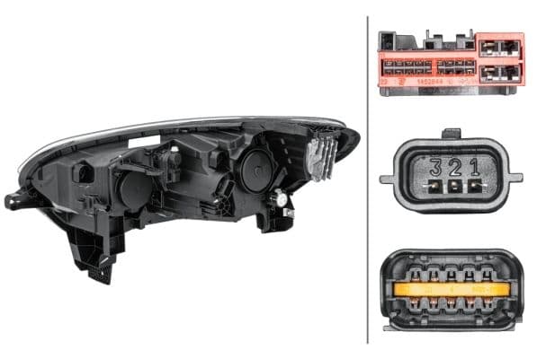 Koplamp Rechts (LED/PY21W, elektrisch) past: RENAULT KADJAR 06.15-10.18