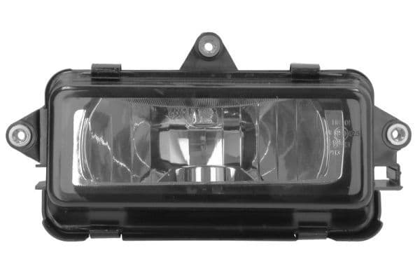 Universele koplamp Rechts (lange afstand, transparant, zwart, Groot licht) past: SCANIA G II, L, P II, R II, S 09.16-