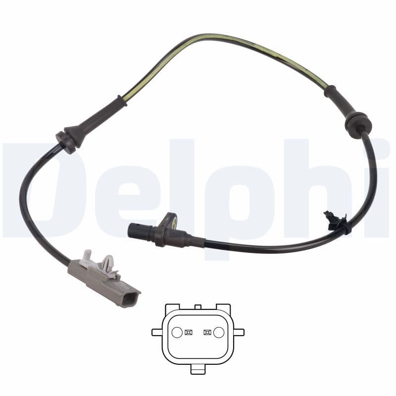 ABS-sensor Achter Links past: NISSAN QASHQAI II 1.2-1.7D 11.13-