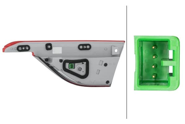 Achterlicht Links (binnen, LED) past: JAGUAR XF II, XF SPORTBRAKE 05.15-