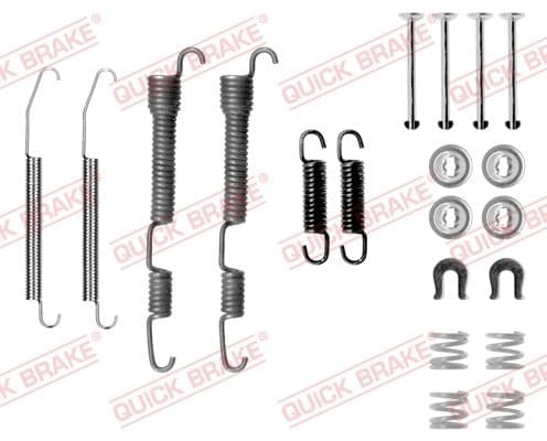 Remschoen montage set (AKEBONO) past: MITSUBISHI COLT III, COLT IV, COLT V, LANCER IV, LANCER V, LANCER VI 1.3-2.0D 04.88-09.03