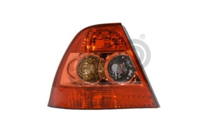 Achterlicht Links (kleur indicator geel, kleur van het glas red) past: TOYOTA COROLLA E12 Saloon 07.04-07.07