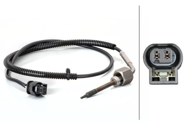 Uitlaatgastemperatuursensor (Na DPF/Vóór DPF/Vóór katalysator) past: MERCEDES C (C204), C T-MODEL (S204), C (W204), CLS (C218), CLS (C219), CLS SHOOTING BRAKE (X218), E (A207) 2.0D-3.5 01.05-