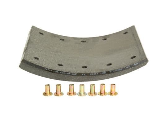 Brake shoe lining Achter (420x180. 1-overmaat) past: RVI G, MAGNUM  SAF KRS, RBM, RLBM, RLSM, RSM, RZM, SKRLS, SKRLZ, SKRS, SKRZ, SKZRLZ, WRZM  BPW EH