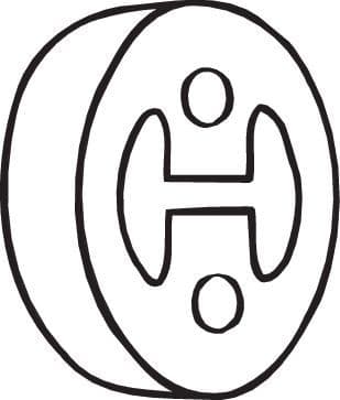 Buffer van het uitlaatsysteem past: HONDA ACCORD VII, CIVIC VII, HR-V, S2000 1.6-2.4 03.99-