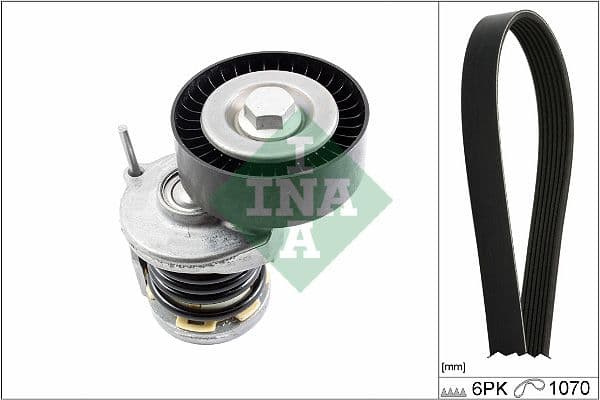 Multi-V-riemset met spanner past: AUDI A1, A3, Q3, TT  SEAT ALHAMBRA, ALTEA, ALTEA XL, IBIZA IV, IBIZA IV SC, IBIZA IV ST, LEON, TOLEDO III, TOLEDO IV  SKODA FABIA II 1.2D/1.6D/2.0D 05.03-12.22