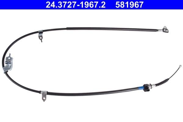 Handremkabel Achter Rechts (1739mm/1740mm) past: SUBARU TREZIA  TOYOTA VERSO S 1.3/1.33/1.4D 11.10-