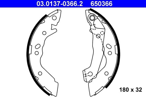 Brake shoe set