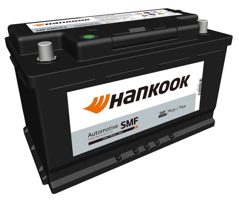 Batterij HANKOOK 12V 80Ah/640A (R+ standaard terminal) 315x174x190 B13 - montageflens 10,5 mm (beginnen)