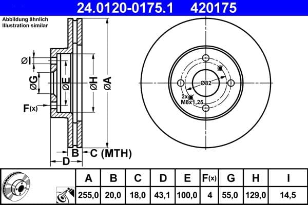 Brake disc Voor Links/Rechts past: TOYOTA BB I, IST, MR2 III, PROBOX / SUCCEED, VIOS / SOLUNA VIOS, WILL CYPHA I, YARIS, YARIS VERSO 1.0-1.8 04.99-08.14