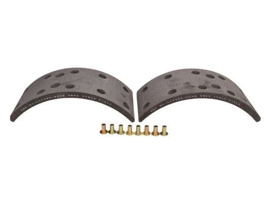 Brake shoe lining Achter/Voor (308x120. basis) past: MERCEDES LK/LN2 01.84-12.98