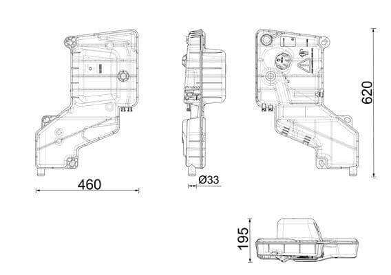 Koelvloeistof expansievat past: IVECO EUROCARGO I-III 8040.45.4000/8040.45.4180/F4AE3481C 01.91-09.15