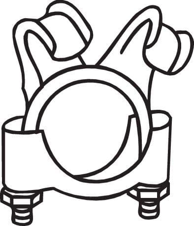 Mounting, leaf spring