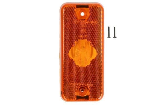 Markeringslichten Links/Rechts, oranje, W5W, hoogte 50mm  breedte 110mm  diepte 18mm, 24V past: DAF 95 XF  RVI PREMIUM  VOLVO FE, FL  IVECO DAILY III 04.96-