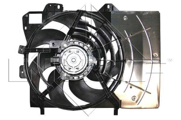 Radiatorventilator (met huisvesting) past: DS DS 3  CITROEN C-ELYSEE, C2, C2 ENTERPRISE, C3 AIRCROSS I, C3 AIRCROSS II, C3 I, C3 II, C3 III, C3 PICASSO, C4 CACTUS, DS3 1.0-1.6LPG 02.02-