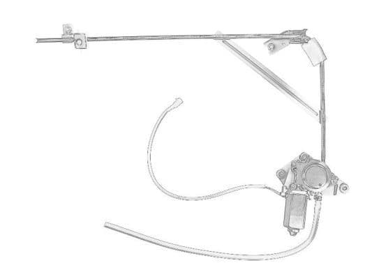 Raamregelaar Links, elektrisch, met motor past: IVECO EUROCARGO I-III 01.91-09.15