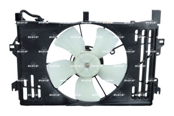 Radiatorventilator Rechts (met huisvesting) past: TOYOTA COROLLA, COROLLA VERSO 1.4/1.6/1.8 08.01-03.09