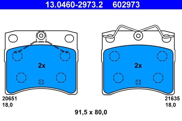 Remblokken set Voor , past: VW TRANSPORTER T4 1.9D-2.8 07.90-06.03