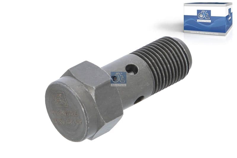 Rechte doorlaatklep (3,2bar, M16x1,5mm, lage brandstofdruk) past: RVI KERAX, MAGNUM, PREMIUM 2  VOLVO 9700, 9900, B13R, FH, FH II, FH16, FH16 II, FM, FM II, FM9, FMX, FMX II D11A-330-DXi7