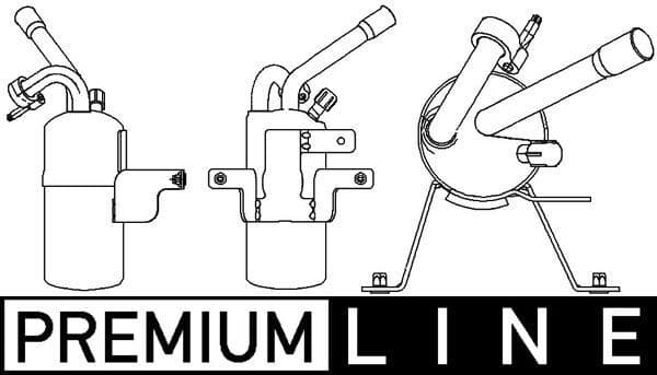 Droger voor airconditioning past: FORD TOURNEO CONNECT, TRANSIT CONNECT 1.8/1.8D/1.8LPG 06.02-12.13