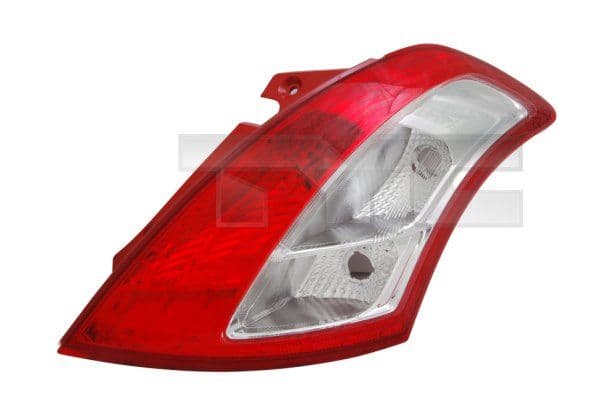 Achterlicht Rechts (P21/5W/P21W, kleur indicator wit, kleur van het glas red) past: SUZUKI SWIFT IV FZ Hatchback 10.10-10.13