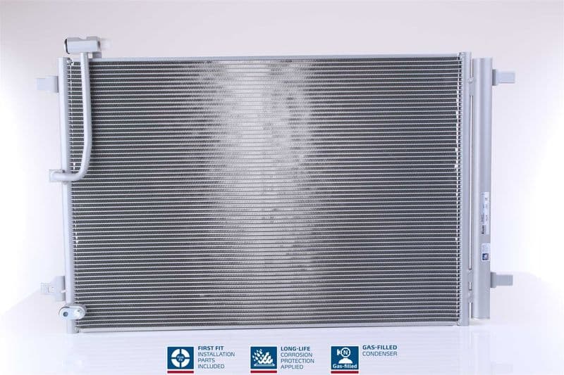 A/C condensator (met droger, (EN) additional fitting elements) past: AUDI A8 D4 2.0-6.3 07.10-01.18