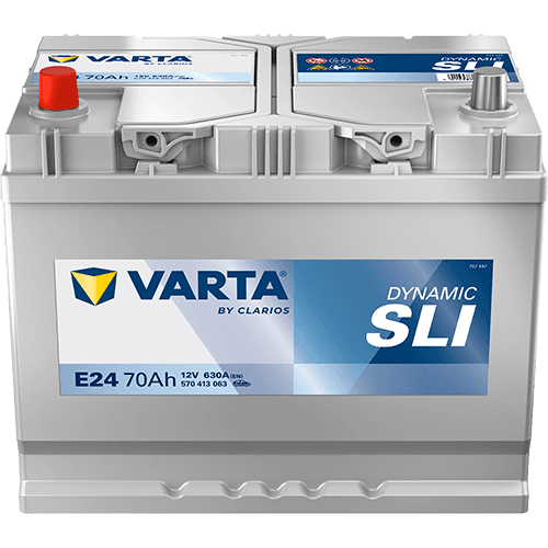 Batterij VARTA 12V 70Ah/630A (EN) Dynamic SLI (L+) 261x175x220 B01 - montageflens 10,5 mm (beginnen)
