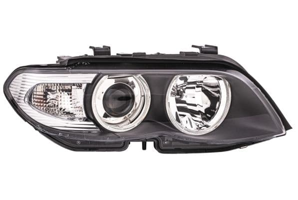 Koplamp Rechts (D2S/H1/H10W/PY21W, elektrisch, met motor, kleur indicator: transparant) past: BMW X5 E53 12.03-12.06