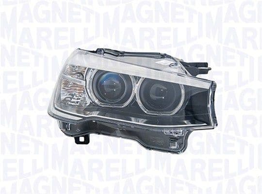 Koplamp Links (D1S/LED/PY21W, elektrisch, met gloeilamp, kleur indicator: oranje) past: BMW X3 F25, X4 F26 04.14-05.18