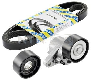 V-snaren set (met rollen) past: DACIA LOGAN, LOGAN EXPRESS, LOGAN MCV, SANDERO  NISSAN KUBISTAR  RENAULT CLIO II, ESPACE III, KANGOO, KANGOO EXPRESS, LAGUNA I, LAGUNA II 1.4-2.0 09.95-