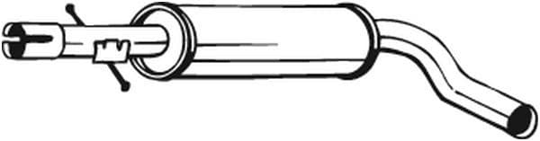 Middendemper uitlaatsysteem past: SKODA OCTAVIA I 1.4/1.6 09.96-09.04