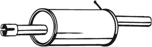 Uitlaatsysteem achterste geluiddemper past: DACIA LOGAN  RENAULT LOGAN I 1.6/1.6ALK 02.06-