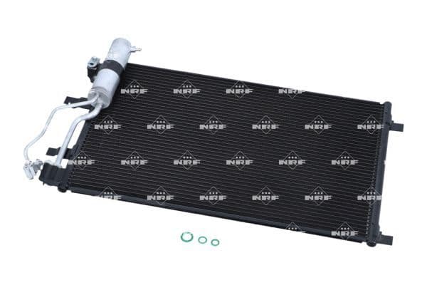 A/C condensator (met droger) past: NISSAN QASHQAI I 2.0D 02.07-12.13