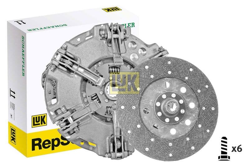 Koppelingskit 280mm past: LANDINI 254, 274, 284, 364, 374, 394, 4530, 4830, 4860, 5500, 5530, 5550, 5830 C, 5830 DT, 5830 E, 5830 R, 5840, 5860 DT, 5860 R, 6030, 6040, 6060, 6500, 6530, 6550