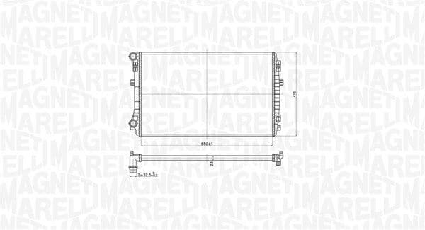 Motorradiator (handmatig) past: AUDI A3, A3 ALLSTREET, Q2, Q3  CUPRA FORMENTOR, LEON, LEON SPORTSTOURER  SEAT ATECA, LEON, LEON SC, LEON SPORTSTOURER, LEON ST, TARRACO  SKODA KAROQ 1.0-2.0D 04.12-