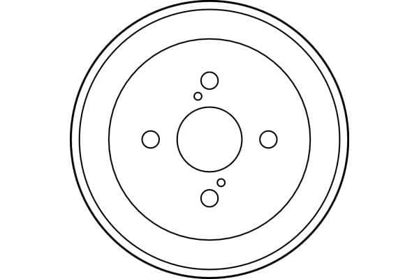 Brake drum Achter past: TOYOTA COROLLA, SPRINTER CARIB 1.4-2.0D 07.92-06.02