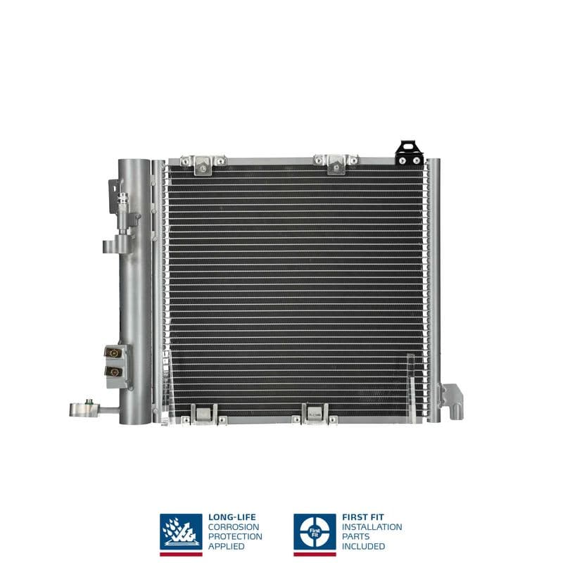 A/C condensator ((EN) additional fitting elements) past: OPEL ASTRA G, ASTRA G CLASSIC, ZAFIRA A 1.7D-2.2D 02.98-12.09