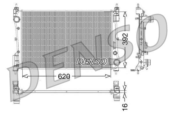 Motorradiator past: FIAT GRANDE PUNTO, PUNTO, PUNTO EVO 1.3D 10.05-