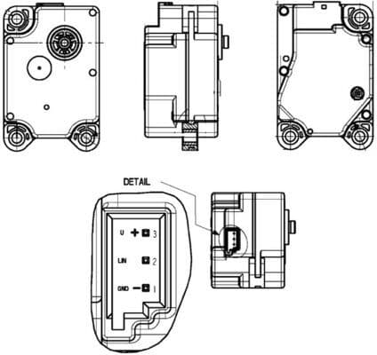 Airconditioning stappenmotor past: VOLVO S60 I, S80 I, V70 II, XC70 I, XC90 I 2.0-4.4 05.98-12.14