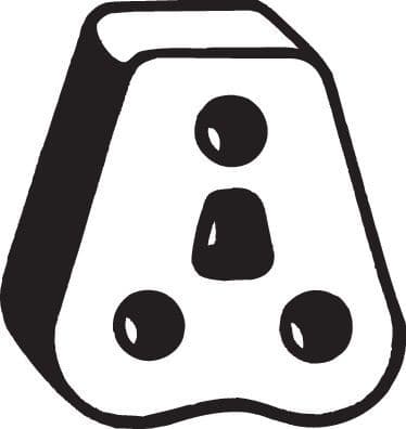 Uitlaatsysteem hanger past: MITSUBISHI COLT VI  SMART FORFOUR 1.1/1.1LPG/1.3 01.04-06.12