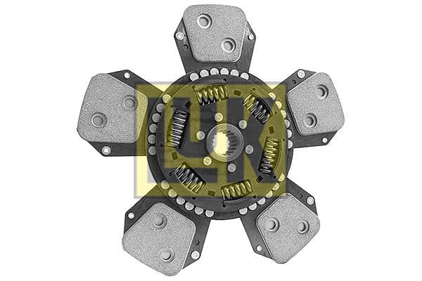 Koppelingsplaat/plaat keramiek (330mm  aantal peddels: 5) past: ZETOR 10520, 10540, 10641, 10741, 11441, 11641, 11741, 12441, 7520, 7540, 7540 E, 8011, 8045, 8045 CRYSTAL, 8520, 8540, 8540 E