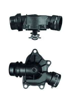 Thermostaat koelsysteem (88°C, in huisvesting) past: BMW 5 (E39), 7 (E38) 3.0D 08.98-05.04