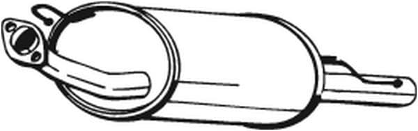 Uitlaatsysteem achterste geluiddemper past: NISSAN ALMERA I 1.4/1.6/2.0D 09.95-07.00