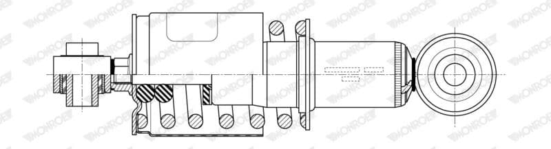 Schokdemper bestuurderscabine Achter past: DAF LF 05.13-