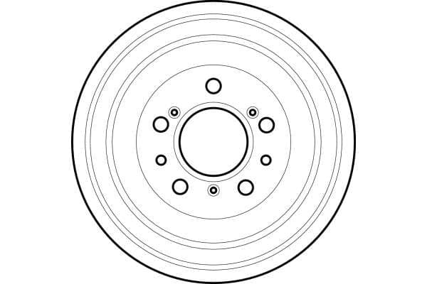 Brake drum Achter past: ALFA ROMEO AR 6  CITROEN C25, JUMPER I, JUMPER II  FIAT DUCATO, TALENTO  PEUGEOT BOXER, J5 1.8-2.8D 09.81-